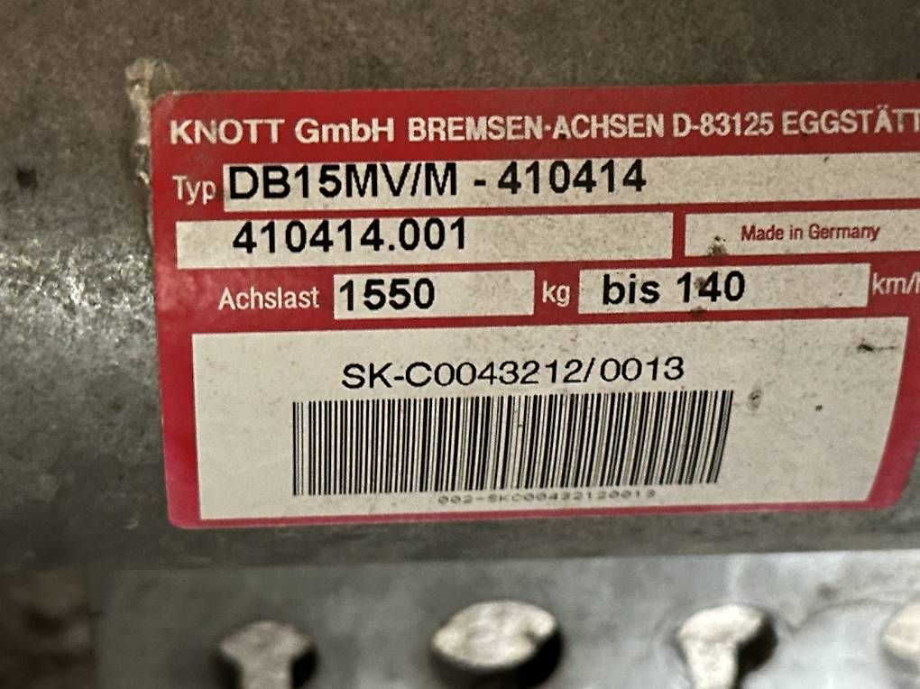 Remorques: Knott Achse 1500kg – D'occasion à St. Gallen par Urmel012 1