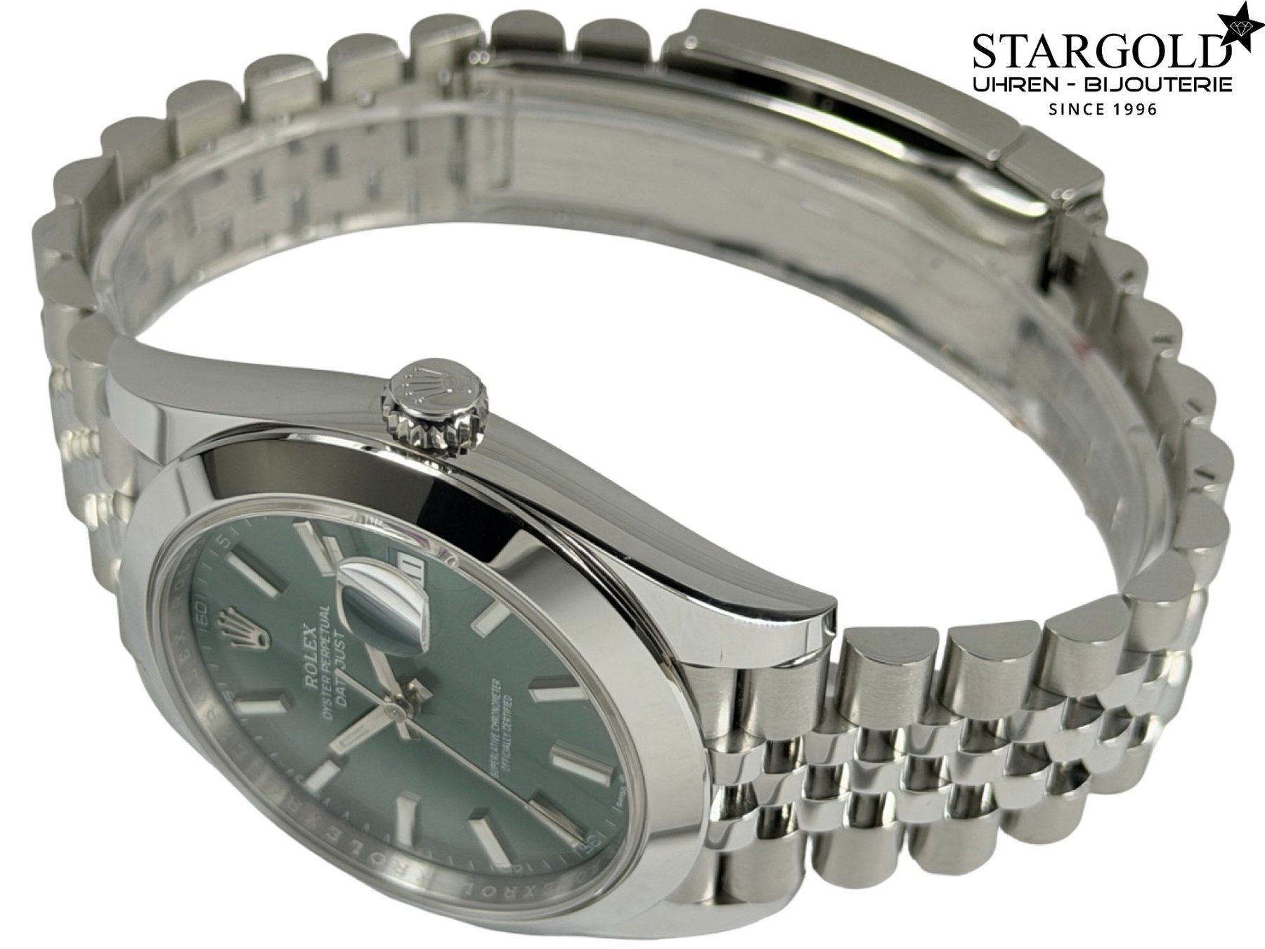 Rolex Uhren: Rolex Datejust 41 Grün - 126300 – Neu und originalverpackt aus Zürich von Stargold-Uhren 3