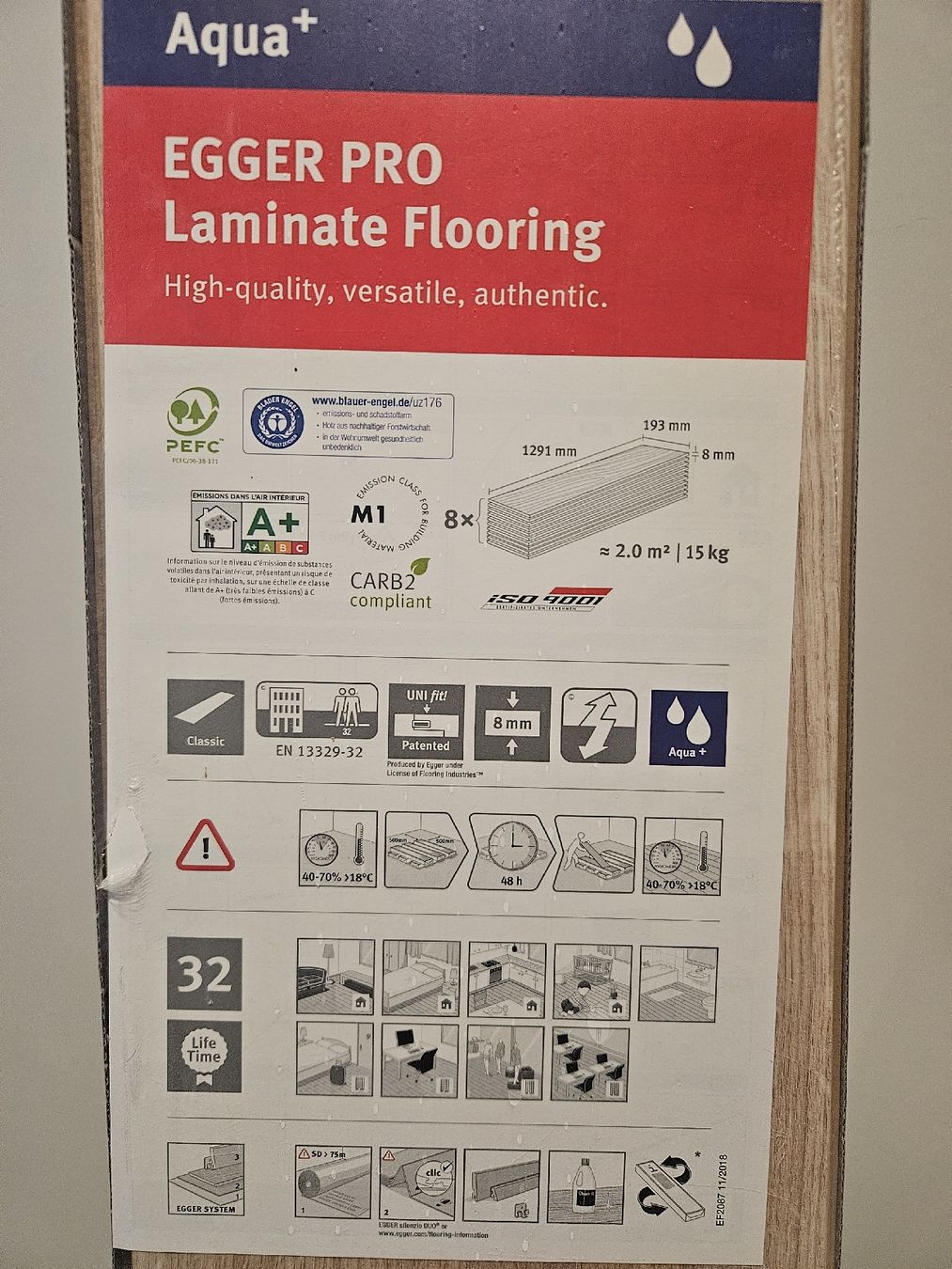 Bodenbeläge: Egger PRO Laminat – Neu (gemäss Beschreibung) aus Herisau von Jimmy23 2