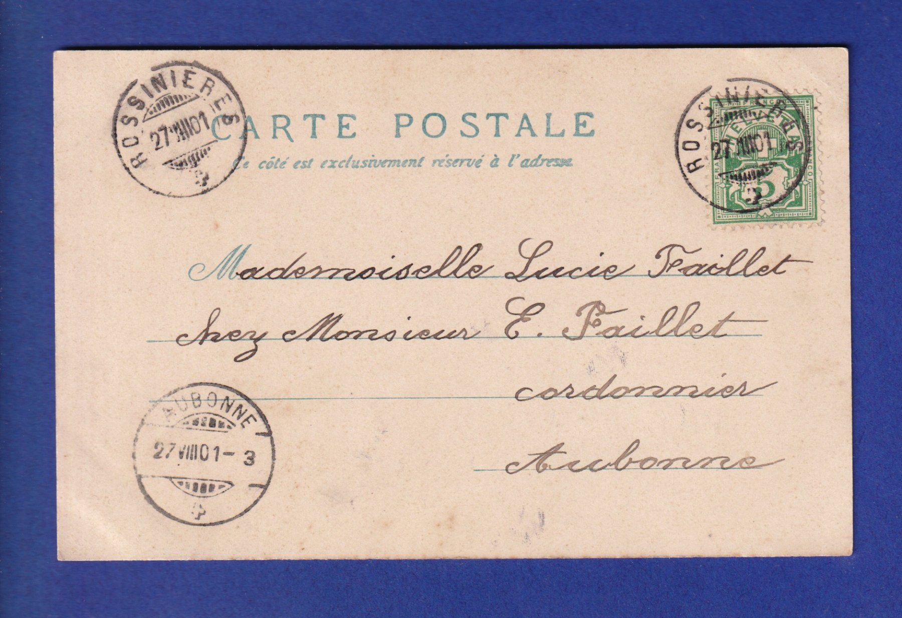 Cartoline postali: OISEAU - Verset – Usato da Pully venduto da nicecards-shop 1