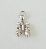 Charm "Fernglas" Silber 925 (rhodiniert) - Neu