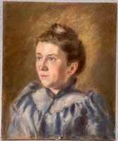 Clara Thomann (1866-1944) Kunst Art swiss Pastell Gemälde
