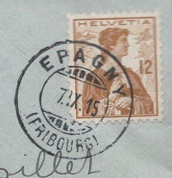 Alle Briefmarken: EPAGNY  7.IX.15 – Gebraucht aus Aarau von kufi44 1