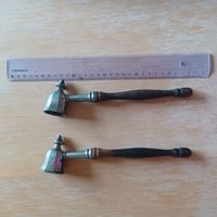 2 alte Kerzenlöscher Metall Holz 