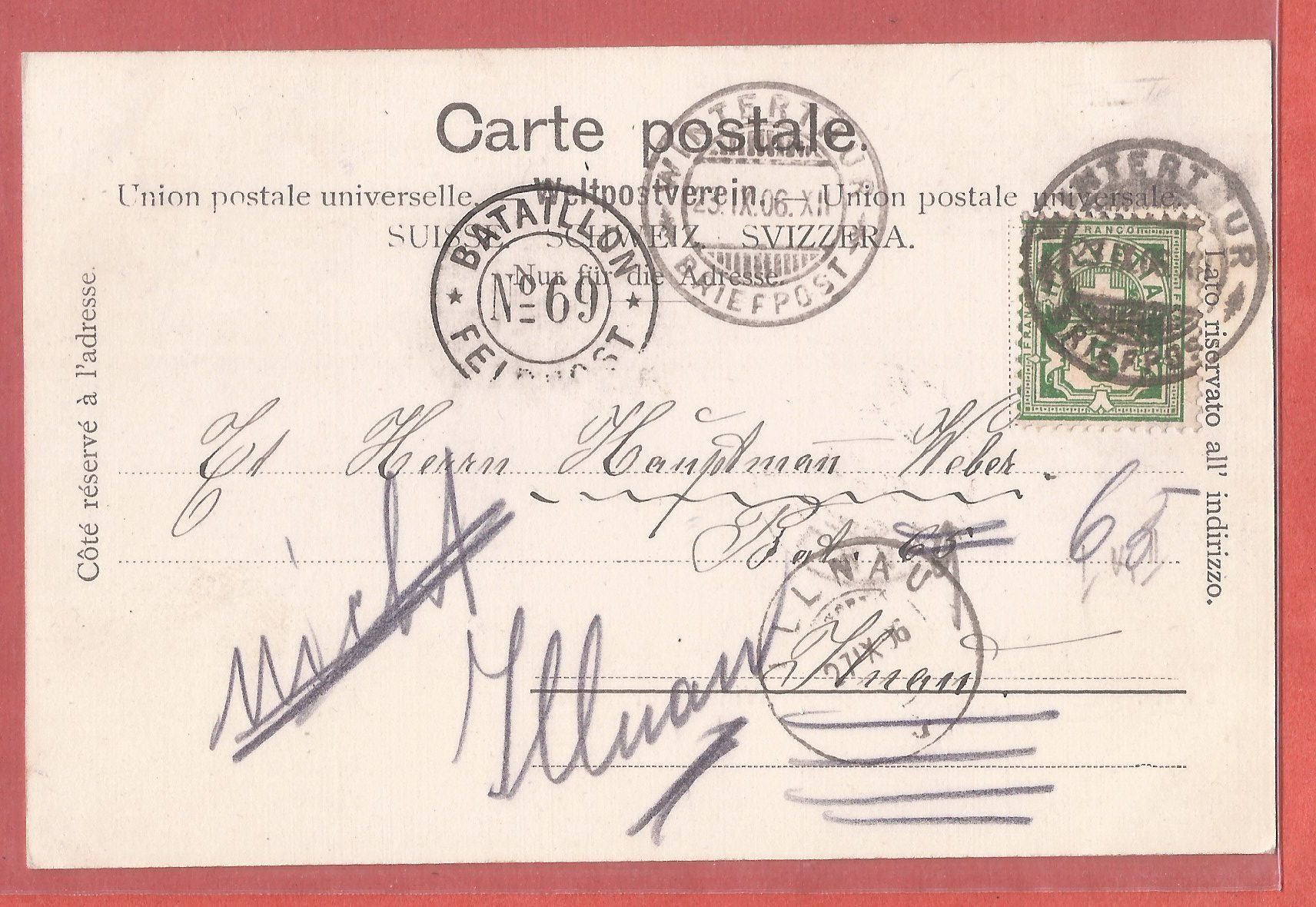 Cartes postales: Winterthur Bahnhof - 1906 – D'occasion à Fislisbach par Porano 1