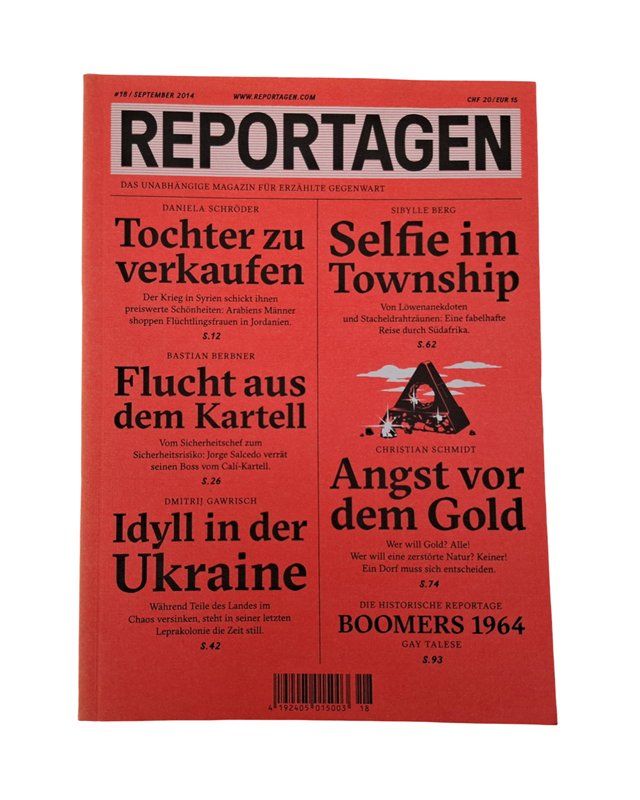 Revues & Magazines: REPORTAGEN Nr. 18 September 2014 – D'occasion à Wil SG par Restwert_Wil