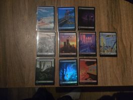 MTG Lot 10+ Full Art Lands FOIL - Marvel MSH francais