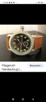 Fliegeruhr Handaufzug Lederarmband Vintage Look