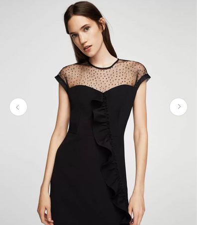 Mango Black Mini Evening dress 