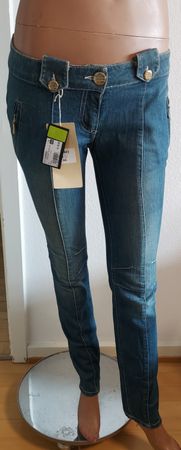 Neue Jeans Gr. S/36 Dunkelblau Röhrenjeans mit Taschen