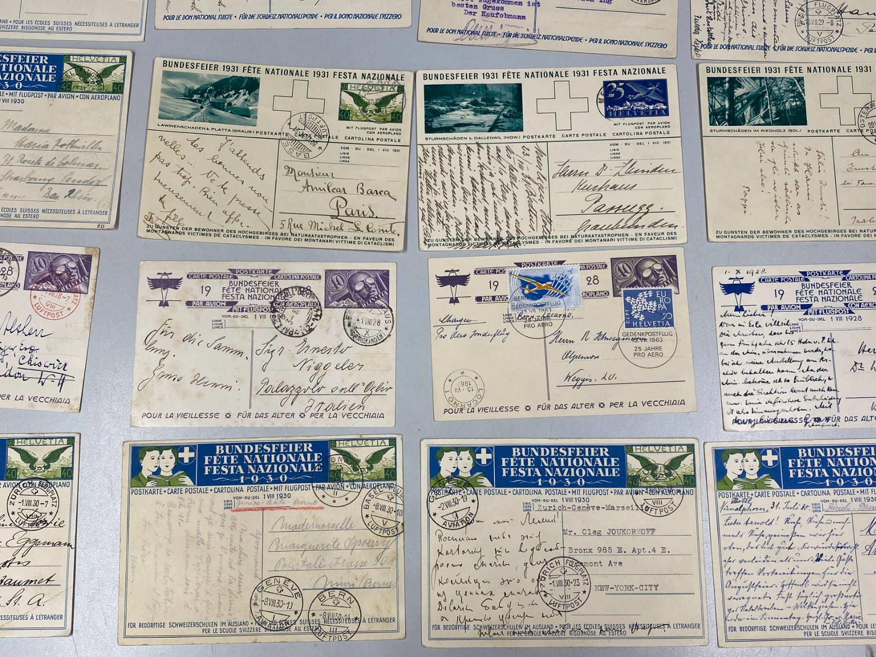 Alle Briefmarken: LOT Flugpost Bundesfeier-Karten /i468 – Gebraucht aus Bern von JMsoehne1987 4