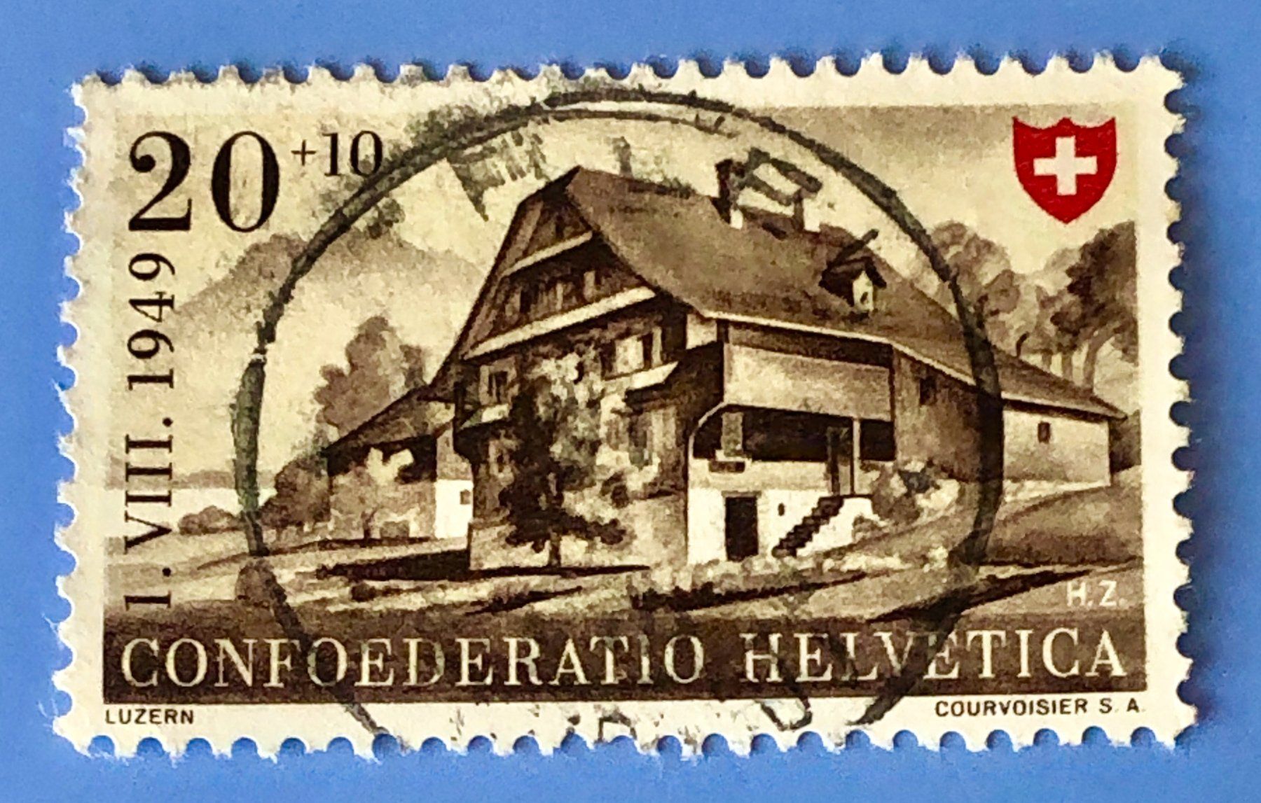 Tutti i francobolli: Nr.B 44 mit Stempelt 1949 Pro Patria   – Usato da Aarau venduto da Billa007