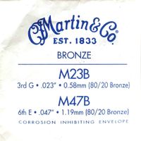 Gitarrensaite C. F. Martin & Co. Bronze M23B (3rd G)