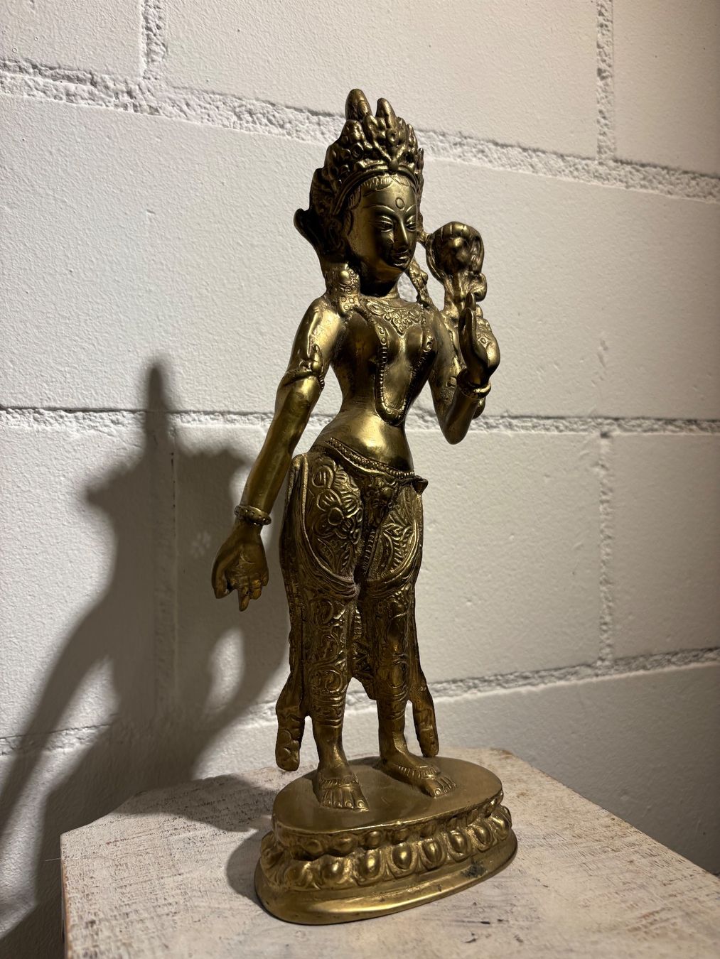 Sculture & Statue: Dewi Tara Messing 29 cm – Usato da Lenggenwil venduto da Unique_