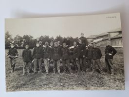 Historische Fotografie Soldaten mit Kanone RN