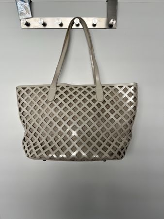 Tasche beige Damen Handtasche gross guter Zustand