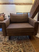 Zwei XL Sessel Fort Dodge, cognacbraun, Top Zustand