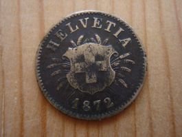 (P2) 5 Rappen 1872