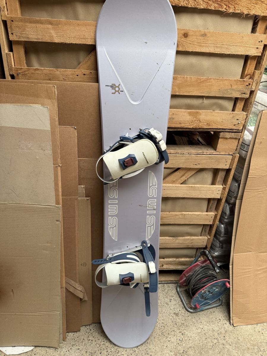 Board: Snowboard Sims Project Hex 159 mit Bindung gebraucht – Usato da Russikon venduto da Danielr5310