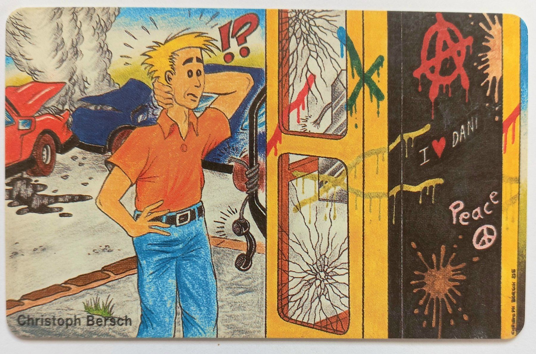 Schede telefoniche: Vandalismus an Telefonhäuschen 1997 – Usato da Niederuzwil venduto da lubimaja