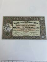 Seltene 5 Franken Banknote SNB Serie 54A von 1932 (I3) 