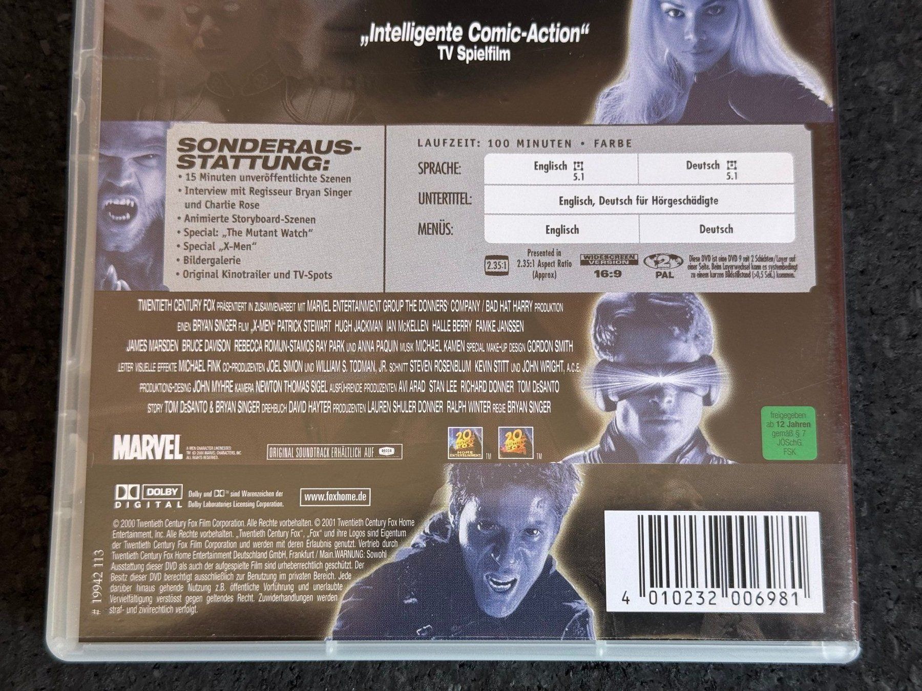 Tutti i DVDs: X-MEN DVD DE/EN – Usato da Fribourg venduto da tschjoly 3