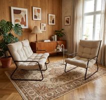 1970 Ikea Chair & Sofa Garnitur Gillis Lundgren Couch-Sessel