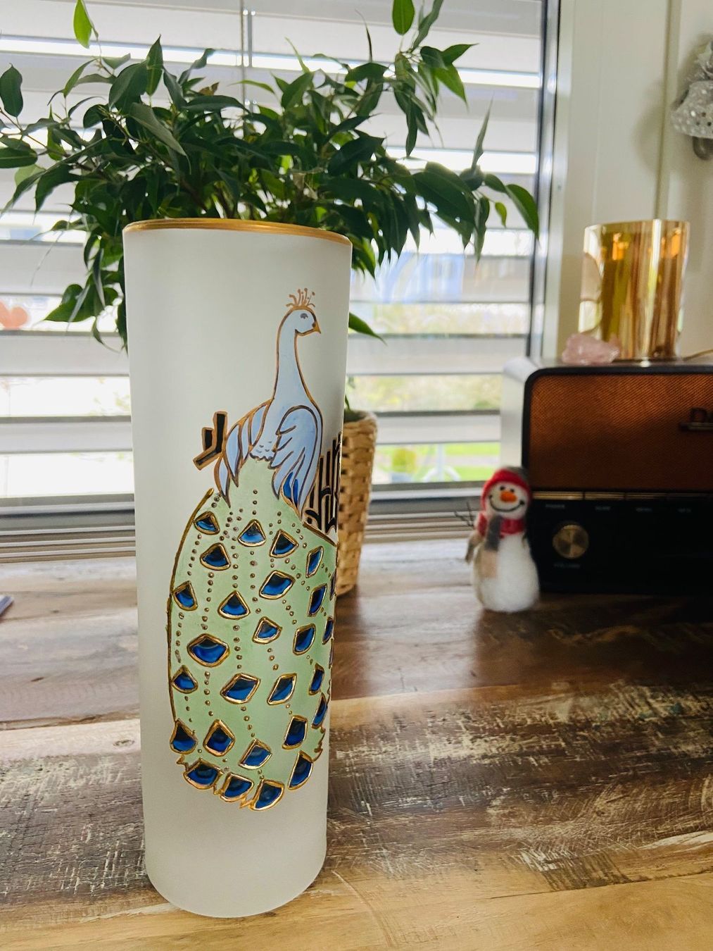 Vasi & Recipienti: vase pfau seltene handarbeit – Usato da Gipf-Oberfrick venduto da Iberico 1