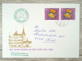 TR10 Enveloppe + Timbre Suisse 1985