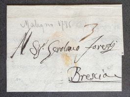 ITALIA 1786: Lettera Malegno – Brescia