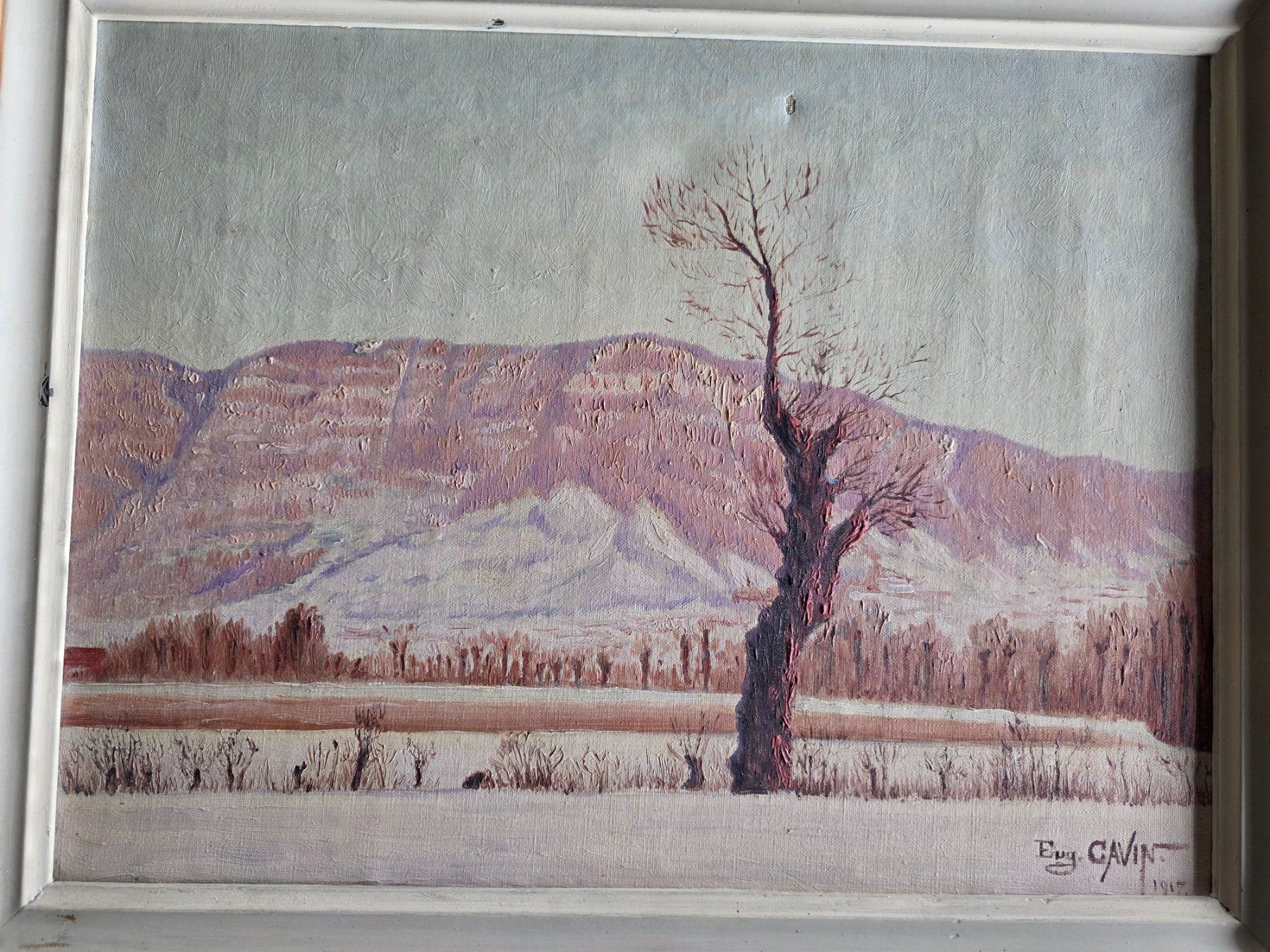 Dipinti: Landschaft Gemälde - signiert Eug Cavin 1917 – Usato da Walterswil BE venduto da Lonitti 1