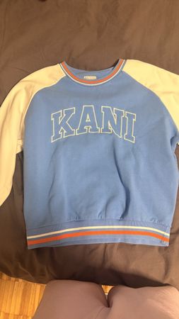 Karl Kani Sweatshirt blau weiss Grösse M gebrauchter Zustand