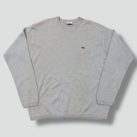 Lacoste vintage knitted crewneck wool sweater retro 90s