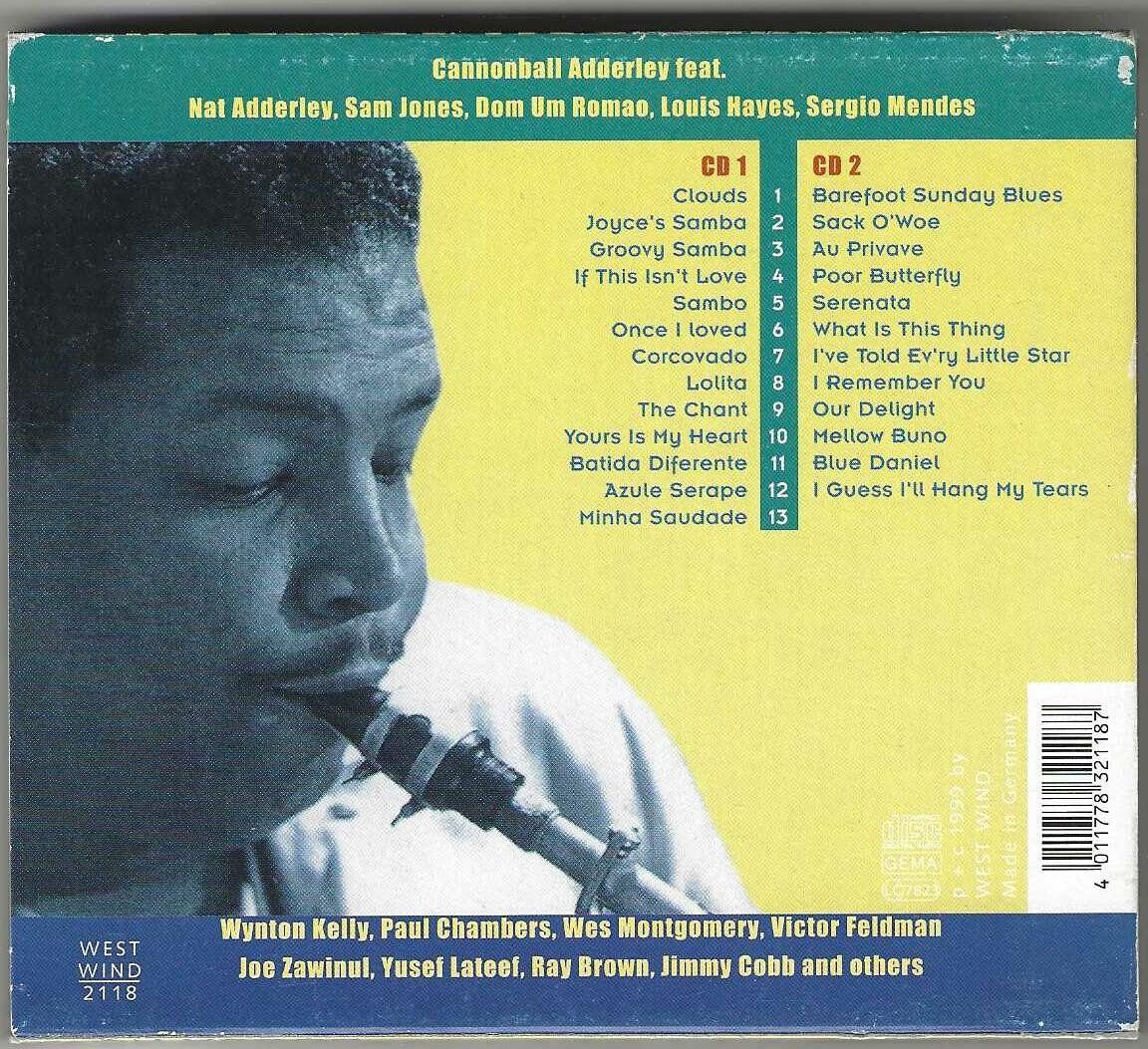 CDs: Cannonball Adderley - Bossa Nova - 2 X CD – Gebraucht aus Genève von CDLPBookS 1