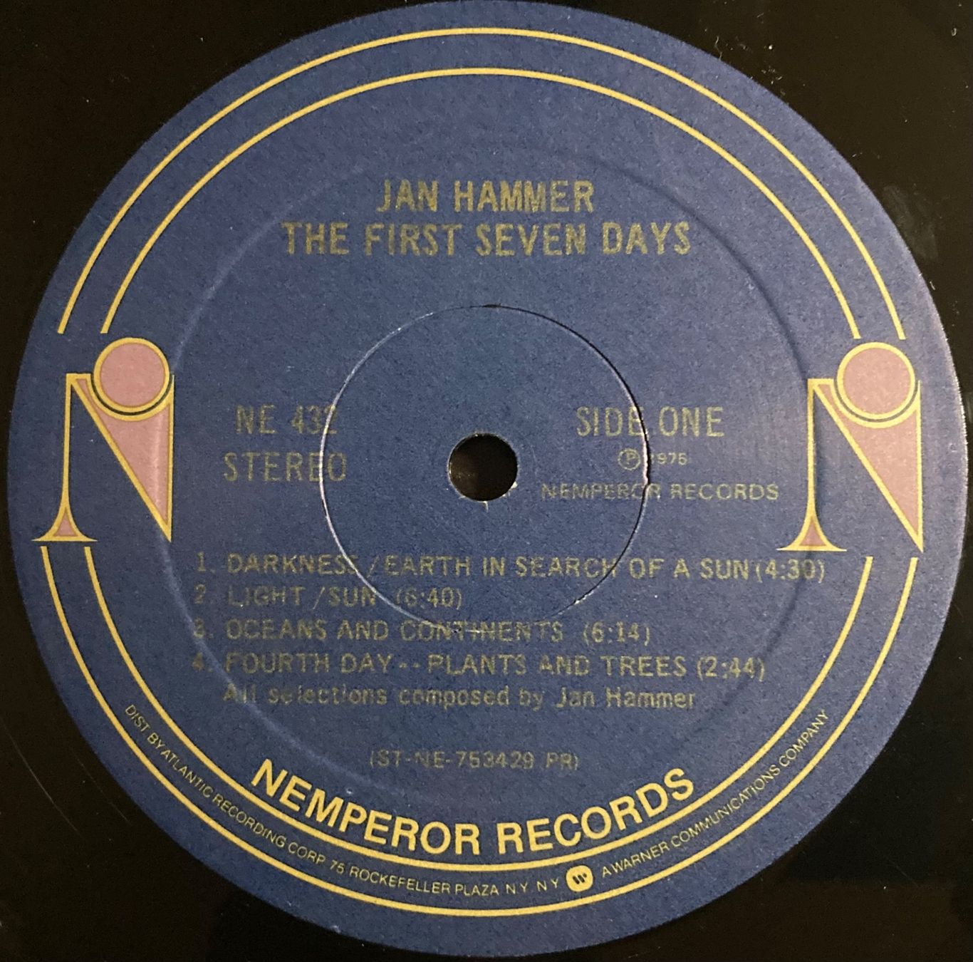 Dischi in vinile: JAN HAMMER - THE FIRST SEVEN DAYS – Usato da Poliez-Pittet venduto da Newtown-Records 2