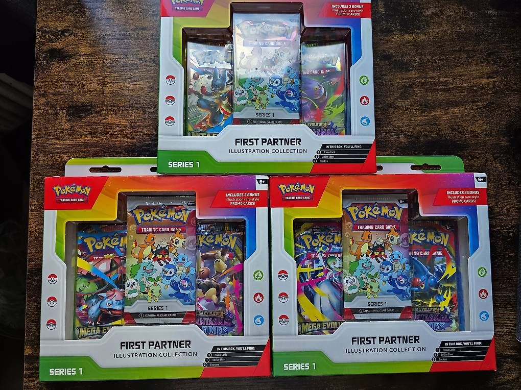 Carte collezionabili: 3x Pokemon first partner series 1 – Nuovo e nell'imballaggio originale da ermatingen venduto da Delson98