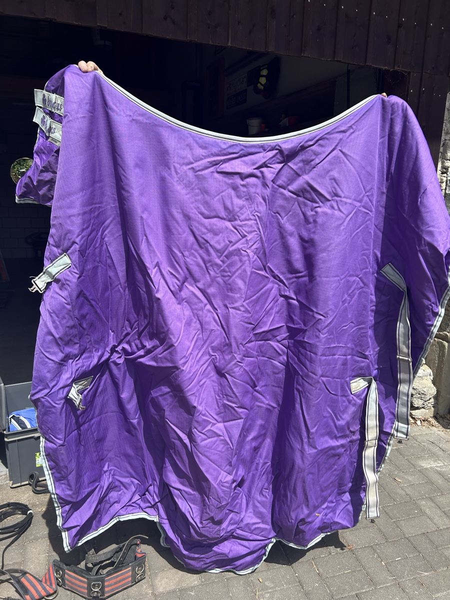 Coperte: BuCAS Pferdedecke Freedom lila - – Usato da Villmergen venduto da Walkuere0