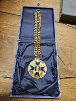Italienische Künstler Medaille UNIONE ITALIANA Kette (Q)