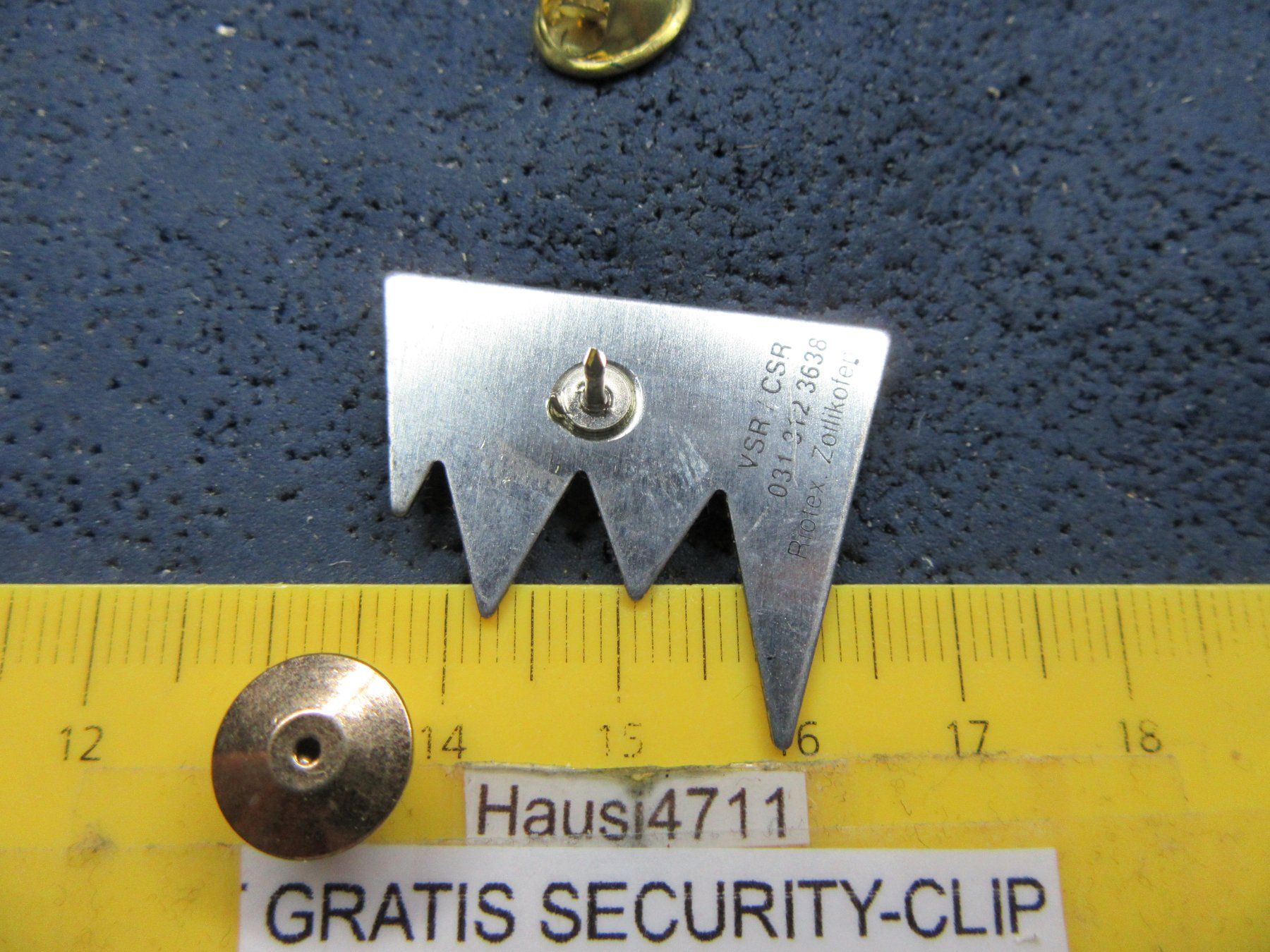 Swiss Placchette & Badge: NO DRINKS NO DRUGS NO PROBLEMS PIN – Usato da Ettingen venduto da Hausi4711 1