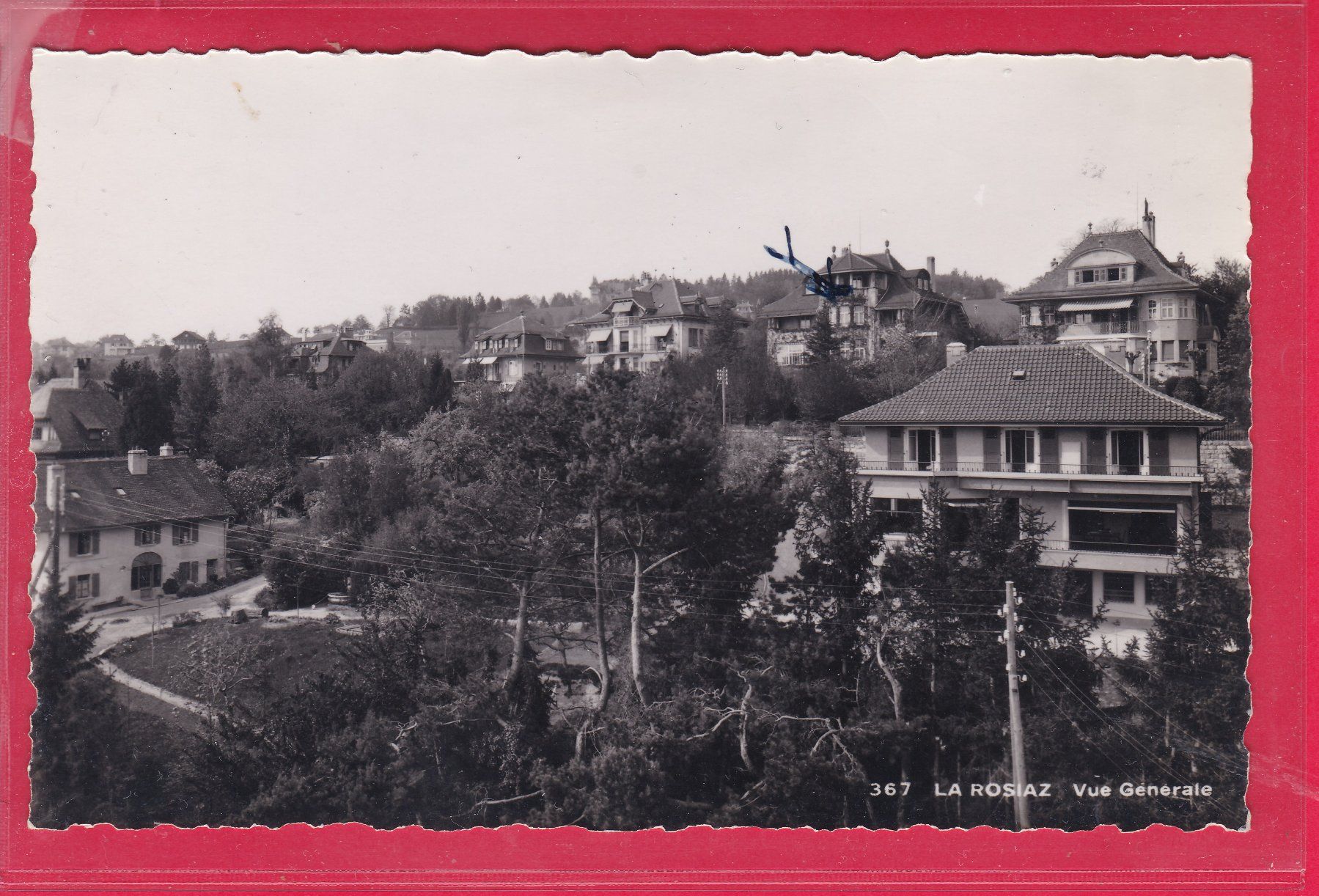 Cartoline postali: LA ROSIAZ, VUE GÉNÉRALE, 5.6.1939 – Usato da Oberrieden venduto da Gebirgsstelze