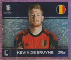 EURO 2024 Topps sticker Rare violet Foil KEVIN DE BRUYNE Bel