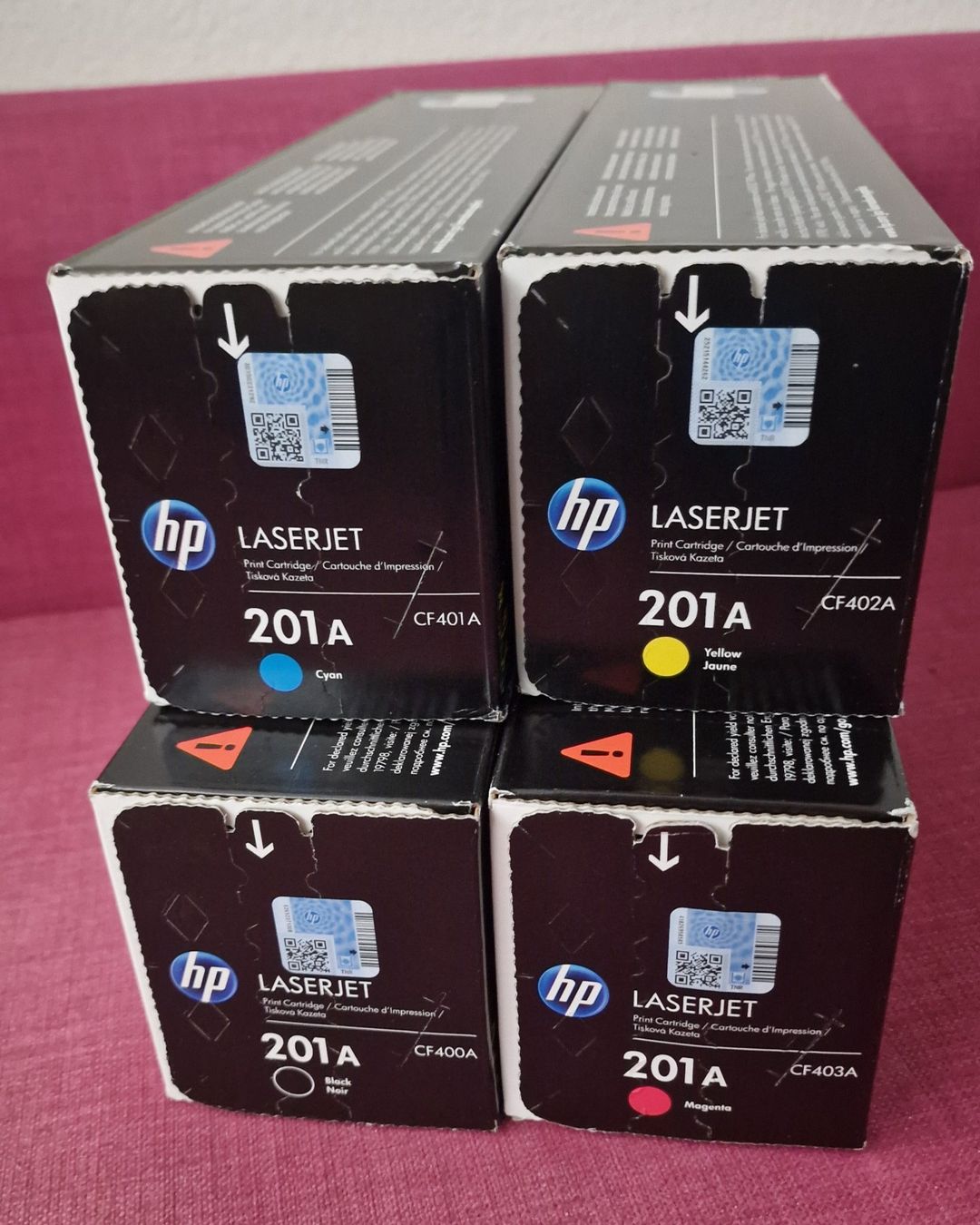Hewlett Packard Cartucce per stampanti & toner: HP Toner 4er Set 201A CF400A CF401A CF402A CF403A – Nuovo e nell'imballaggio originale da Flüh venduto da manacor 1