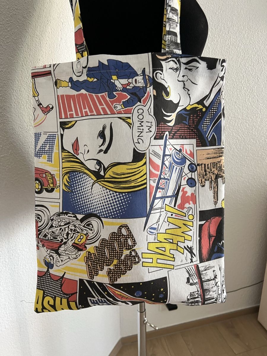 Borse: Cooler Comic Stoffbeutel Shopper Tasche Neu – Nuovo (secondo la descrizione) da Luzern venduto da suhamadlun 1
