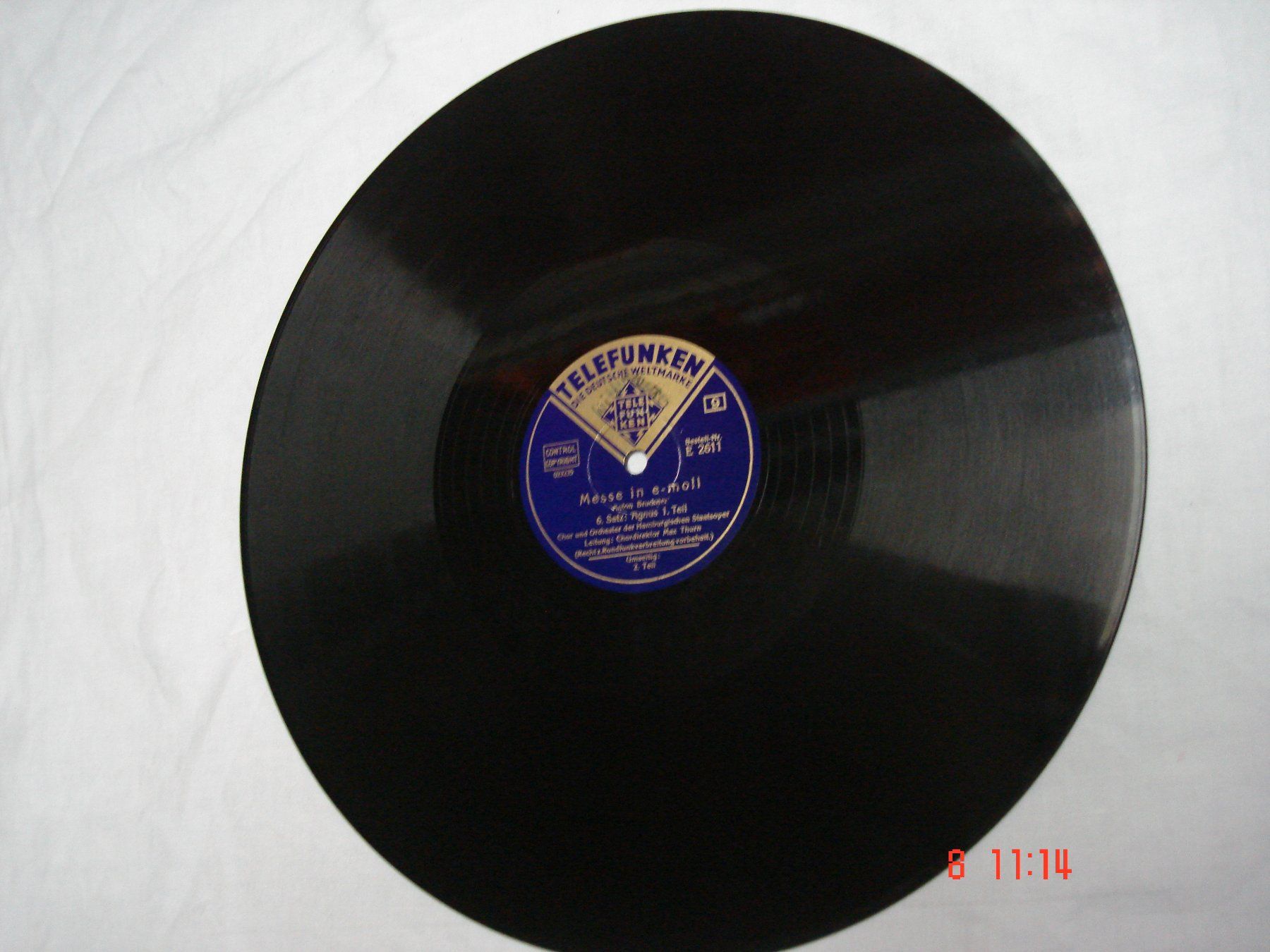 Schallplatten: Schellackplattenalbum Bruckner Messe in e-Moll. – Gebraucht aus Aeschi SO von abi1951 9