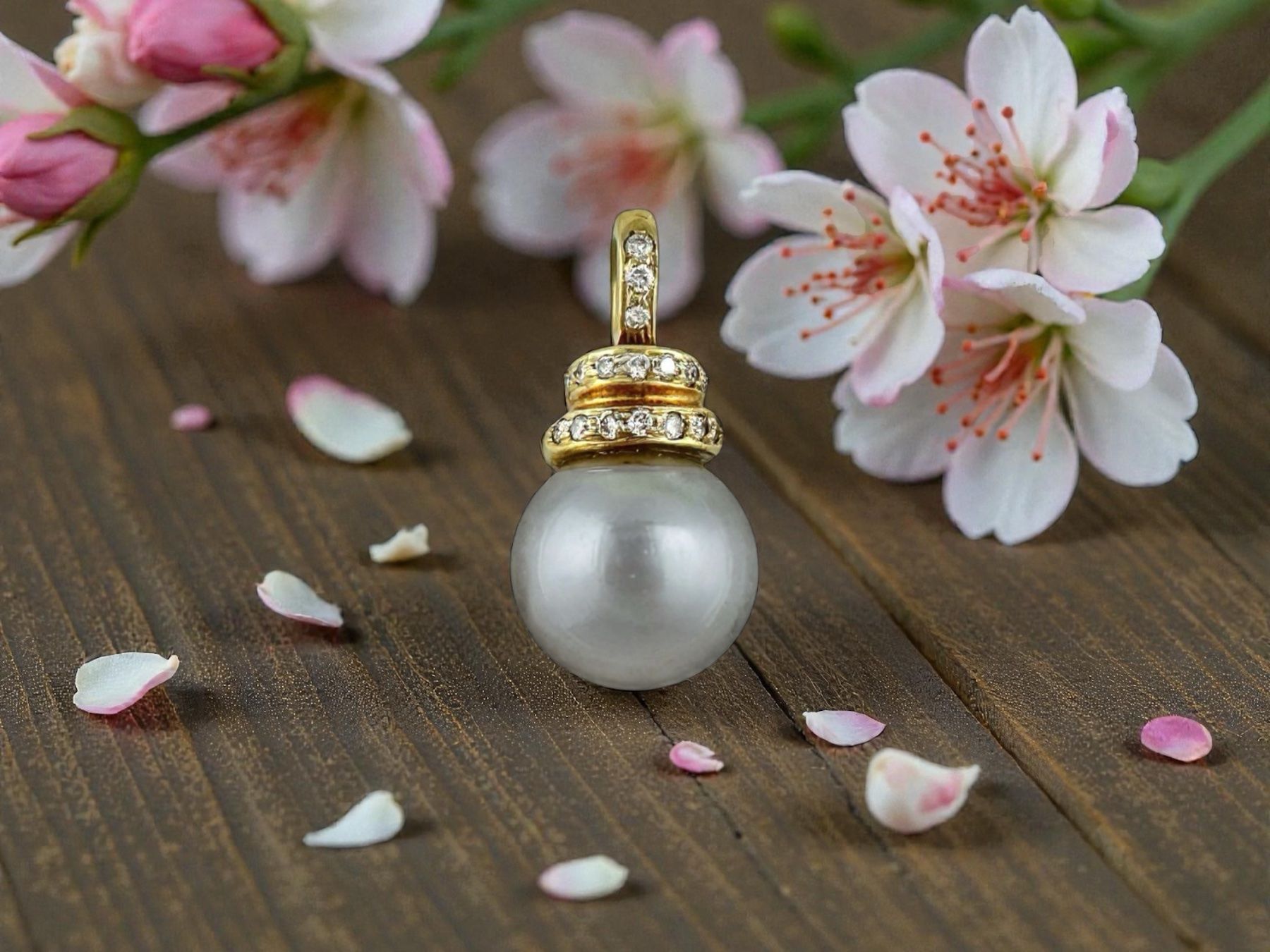 Anhänger: SCHÄFER & Co, Zürich, Perlen - Diamant - Anhänger – Gebraucht aus Zuzwil SG von artimmo