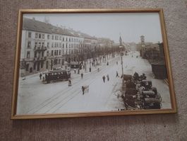 Bahnhofstrasse mit Bad. Bahnhof um 1900  Basel