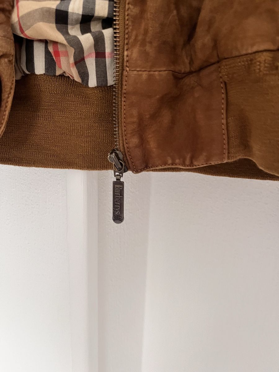 Burberry Giacche: Burberrys Suede Bomber Jacket Brown Used Condition M  – Usato da Lausanne venduto da Danash 1