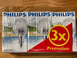 3er Philips Halogen Classic 18W 23 Watt