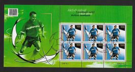 2008: Activfussball Kleinbogen zu 6 Marken Nr.1265 ET