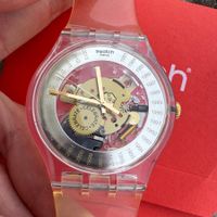 Swatch EST. 1983 SUOZ161 Skeleton Celebrate Transparent